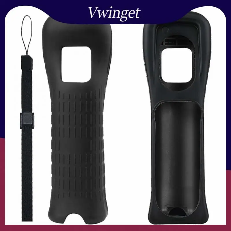 

Silicone Portable Right Hand Controller Protective Sleeve For Wii Remote Contoller Remote Silicone Case Replacement Black