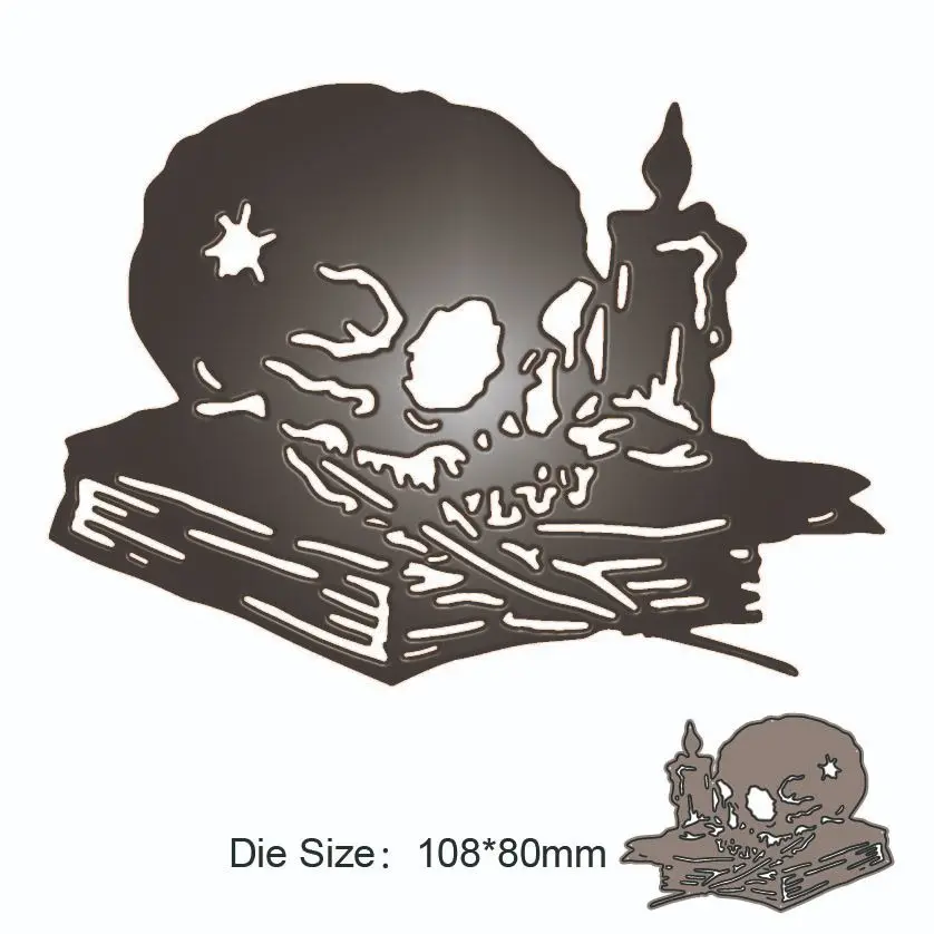 

2023 New Skeleton Candle Book cutting Dies Scrapbook DIY decoration paper craft knife mould blade punch stencils dies New