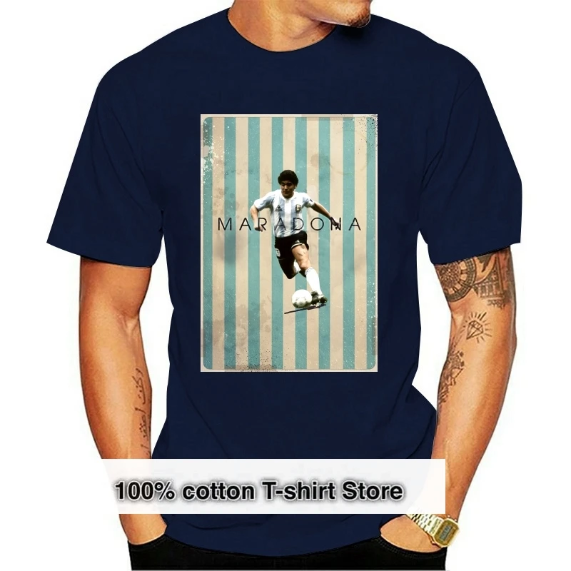 

Diego Maradona Vintage Poster T-Shirt Premium Cool Casual t shirt men Unisex Fashion tshirt free shipping funny tops(1)