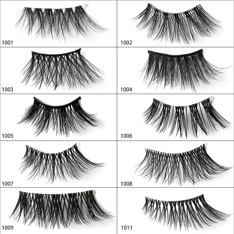 

5Pairs Half False Eyelashes Reusable Segmented Eyelash Extensions Invisible Soft Hair Beauty Reusable Natural Fluffy Mink Lashes