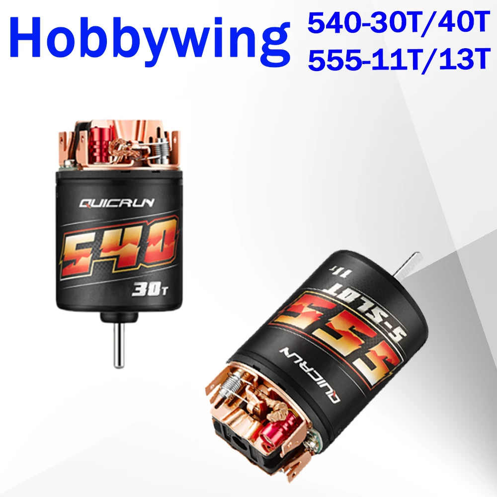 

Щеточный двигатель Hobbywing quirun 540 30T 40T/555 11T 13T 3S и щеточный ESC 1060 60A для внедорожника/багги/фототехники 1/10