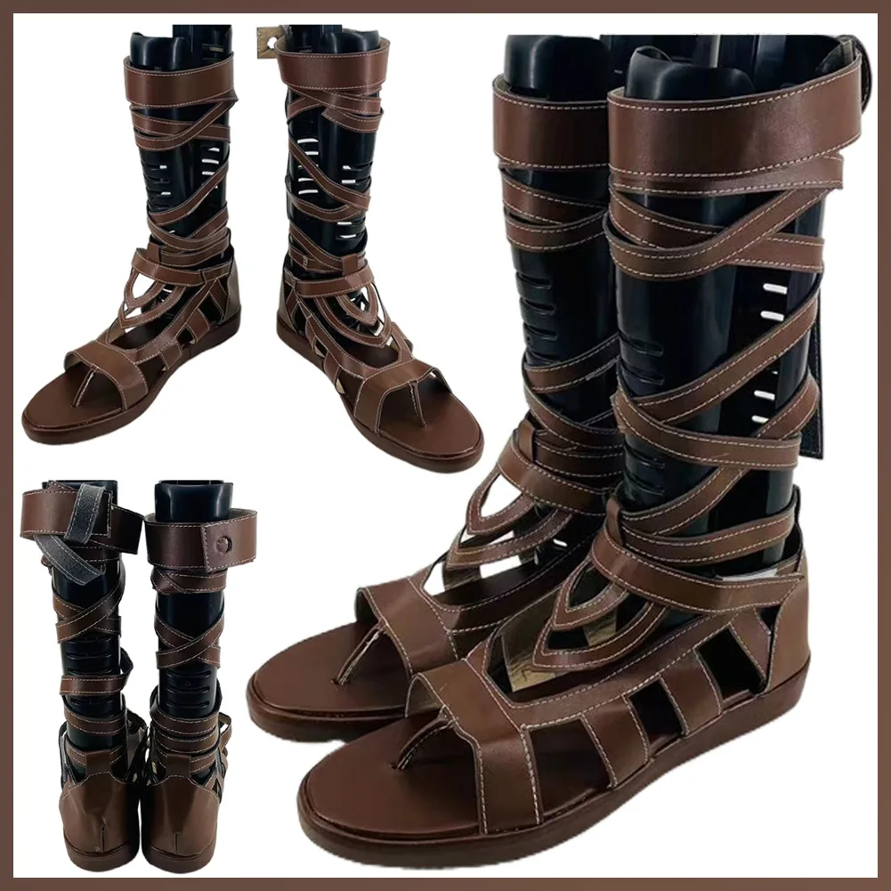 Маскировка Elf Link обувь для косплея босоножки с перекрестными ремешками Аниме