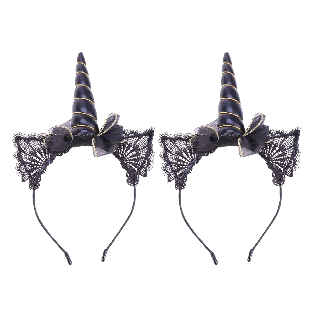 

2 Pcs Unicorn Hairband Accessories Animal Ears Headband Girl Miss Fancy Dress Adults