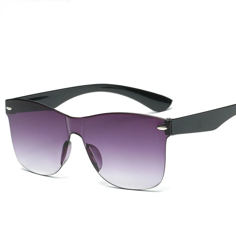 

Transparent Sunglasses Women Colorful Retro Fashion Rimless Sun Glasses Women's Vintage Luxury Brand Eyewear