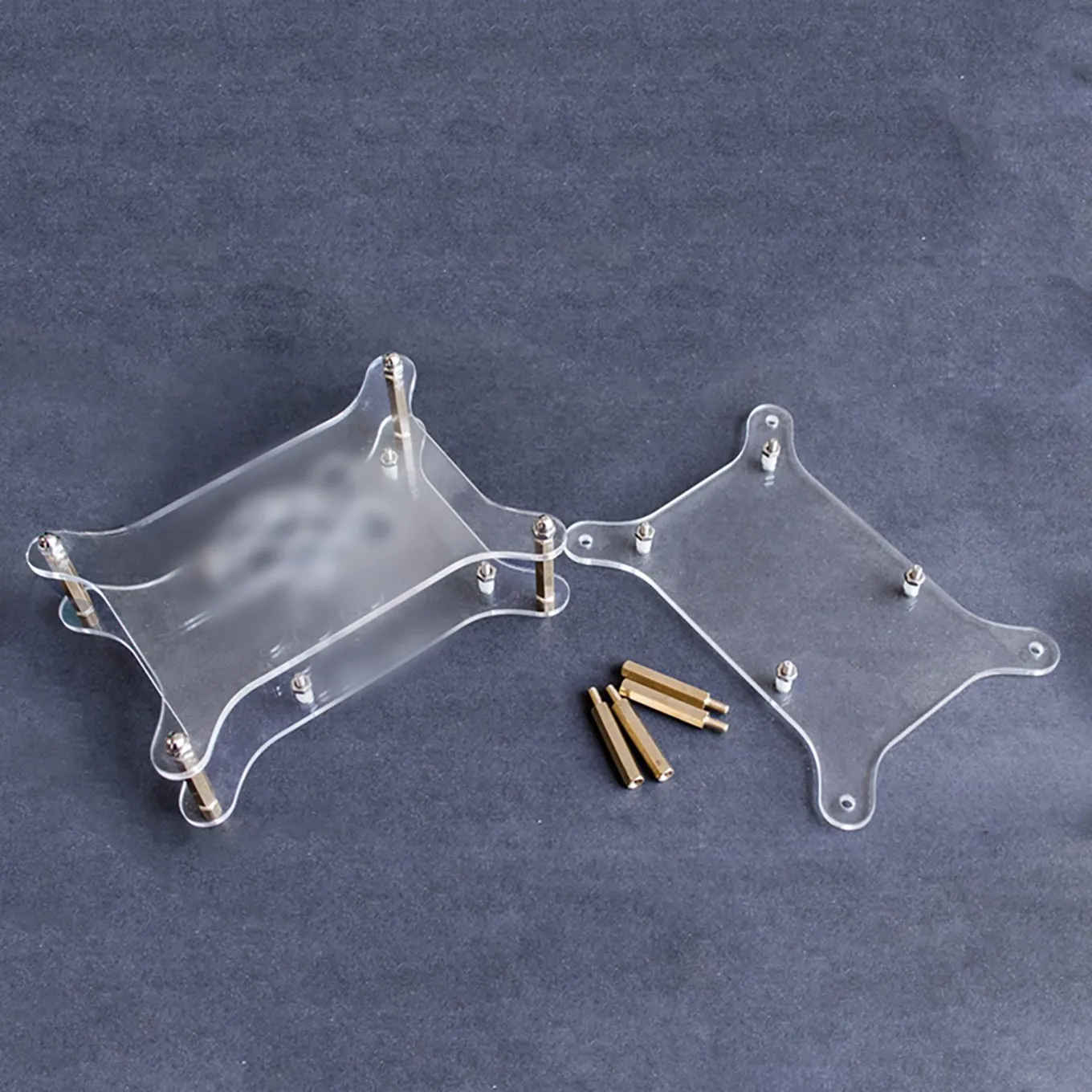 1 2 4-слойный прозрачный акриловый зеркальный корпус с логотипом для Raspberry Pi 3 и