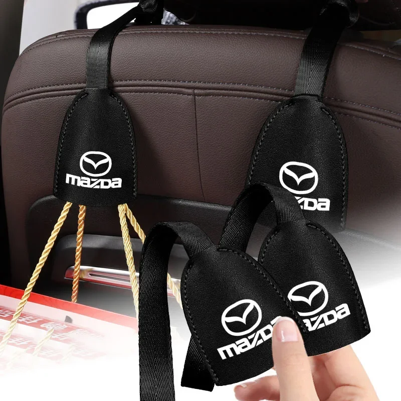 Для Mazda Alexa CX30 CX-4 CX5 CX-5 CX8 CX-8 CX-30 CX9 CX-9 кожаные крючки для спинки автомобильного