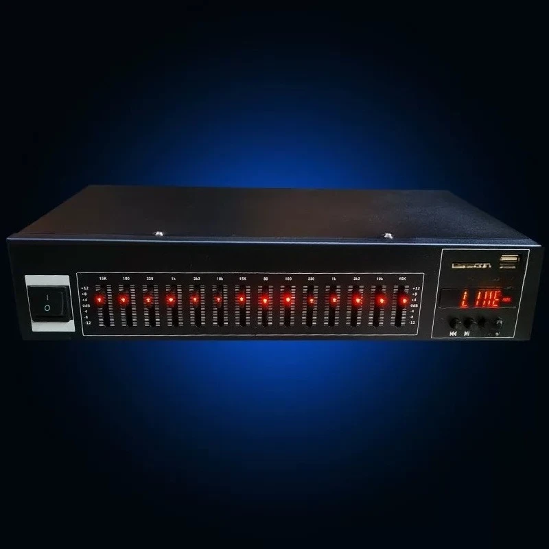 Стерео-эквалайзер EQ555 для регулировки высоких, средних и низких частот, домашний эквалайзер-тюнер, бывший в употреблении товар. (art.: 3920dd18bb198) - 3920dd18bb198