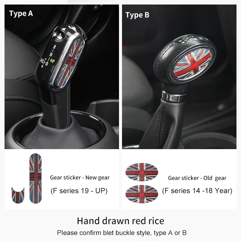 

Автомобильные наклейки на крышку переключения передач для MINI Cooper JCW F56 F55 F54 F57 F60 Countryman Clubman, аксессуары для интерьера автомобиля