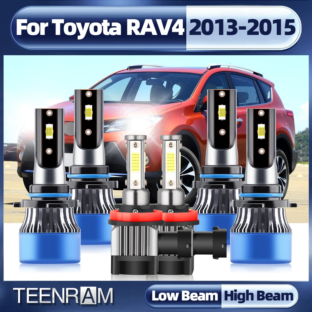 

LED Car Headlight H11 9005 9006 Auto Headlamp Fog Light Bulbs 6000K White High Low Beam Led Lamp For Toyota RAV4 2013-2015