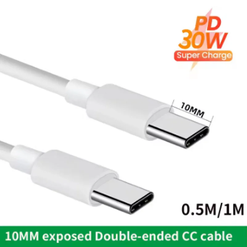 Фото Длинный USB-кабель для быстрой зарядки типа C, 10 мм для Blackview Bv9900 Pro Bv6100 Bv9700 BV9600 Oukitel U18, USB-C, кабель, провод для зарядного устройства, вилка №1