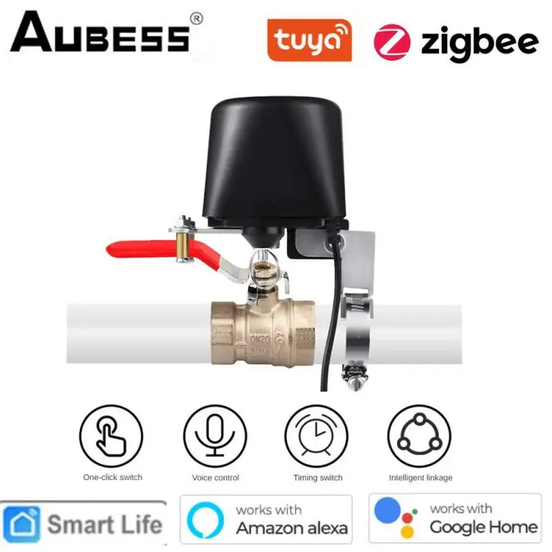

Tuya Zigbee Smart Valve Manipulator for Gas Water Smart Life Remote Control Timing Work with Alexa Google Home Smart Home