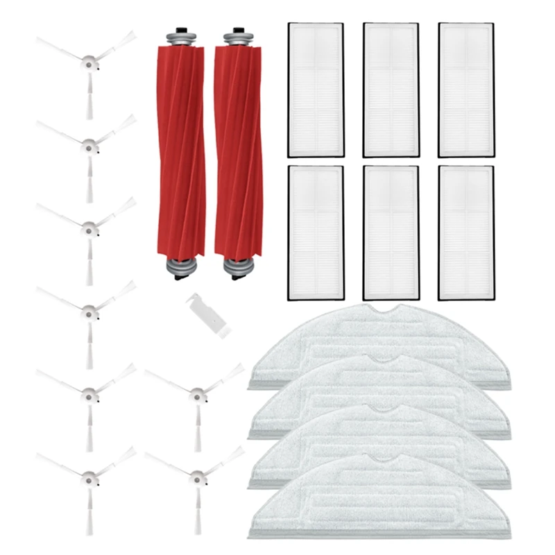 

For Roborock S7 Maxv Ultra,S7 Pro Ultra Robot Vacuum Cleaner Spare Parts Main Side Brush Hepa Filter Mop Cloth