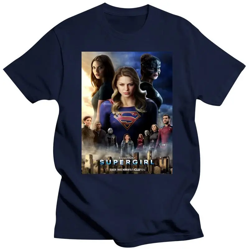 Мужская одежда футболка Supergirl Сезон 3 постер Футболка женская