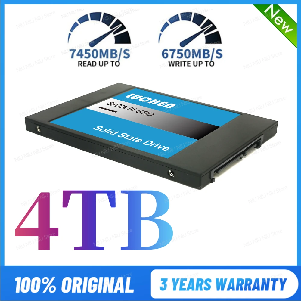 

New 4TB SSD Hard Drive Disk 500GB 1TB Internal Solid State Drive 2.5; SATA3 High Speed SSD SATA 2TB 4TB for Laptop Desktop Ps5