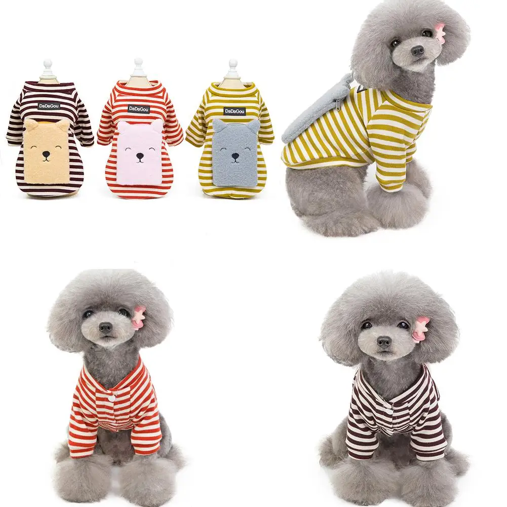 

Осенне-зимний свитер, рюкзак с медведем, с капюшоном для маленьких собак и кошек, теплая индивидуальная популярная хлопковая мягкая красива...