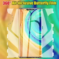 butterfly hydrogel film for huawei p50 p40 p30 pro p30pro p40pro plus full body screen protector honor 50 60 pro front back film