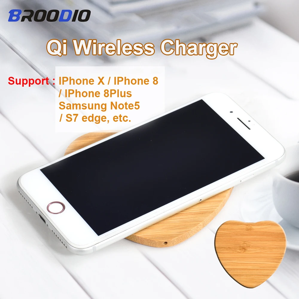 

Support Samsung Note5 S7/S7 edge Qi Wireless Charger Mini Portable Fast Wireless Charger For iPhone X 8 8Plus Fast Charging Pad