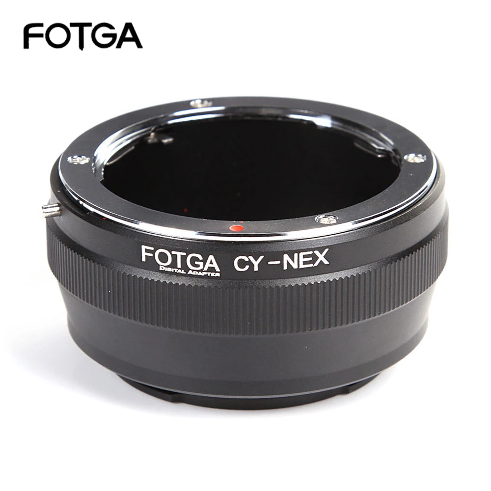 Купи FOTGA Adapter Ring for Contax/Yashica C/Y CY Lens to S0NY E-Mount Mirrorless Camera NEX-5R 5T 6 NEX-7 a7 a7S a7R a7II a7SII VG30 за 759 рублей в магазине AliExpress