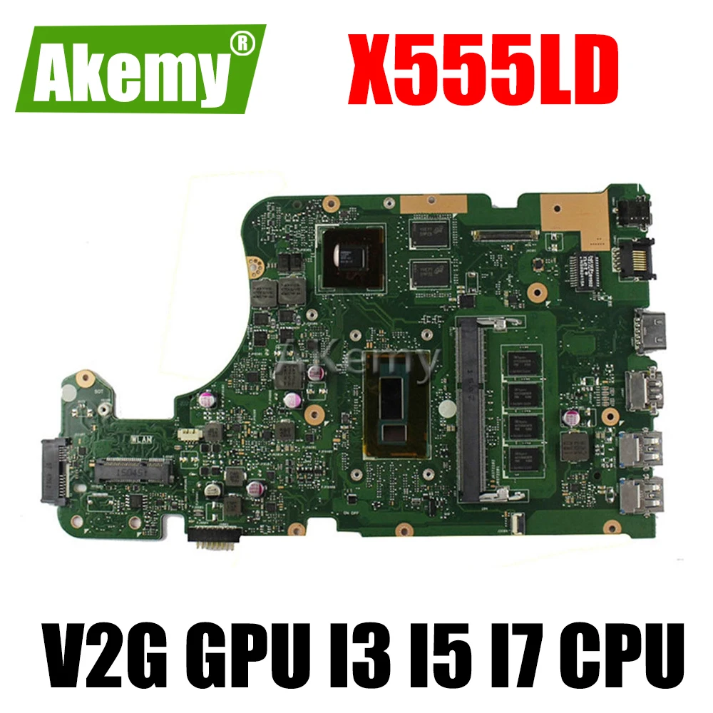 X555LD материнская плата для ноутбука V2G GPU I3 I5 I7 CPU 4GB RAM ASUS F555L A555L K555L X555LN X555LJ X555LP X555LB