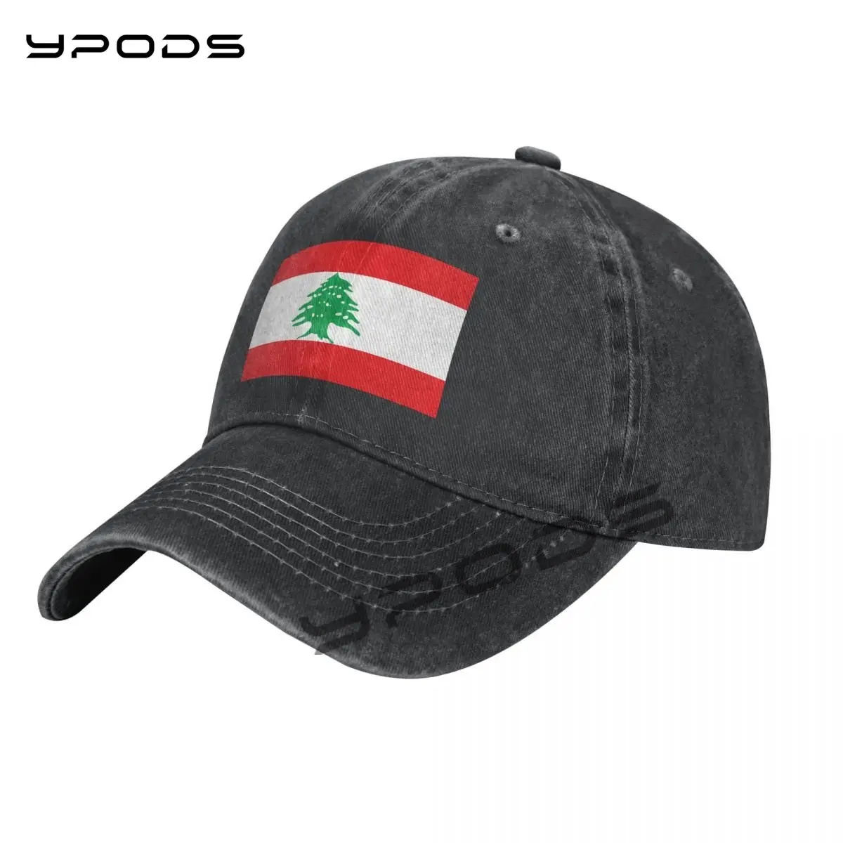 

Flag Of Lebanon Vintage Baseball Cap Washable Cotton Adjustable Cap Hats For Men