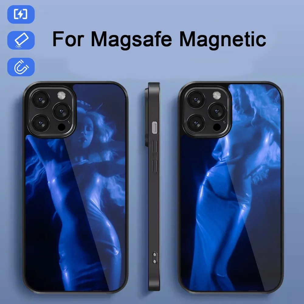 Чехол для телефона Singer B-Bad G-Gyal магнитный черный чехол iPhone 15 14 13 12 11 Pro Max Plus Mini Magsafe