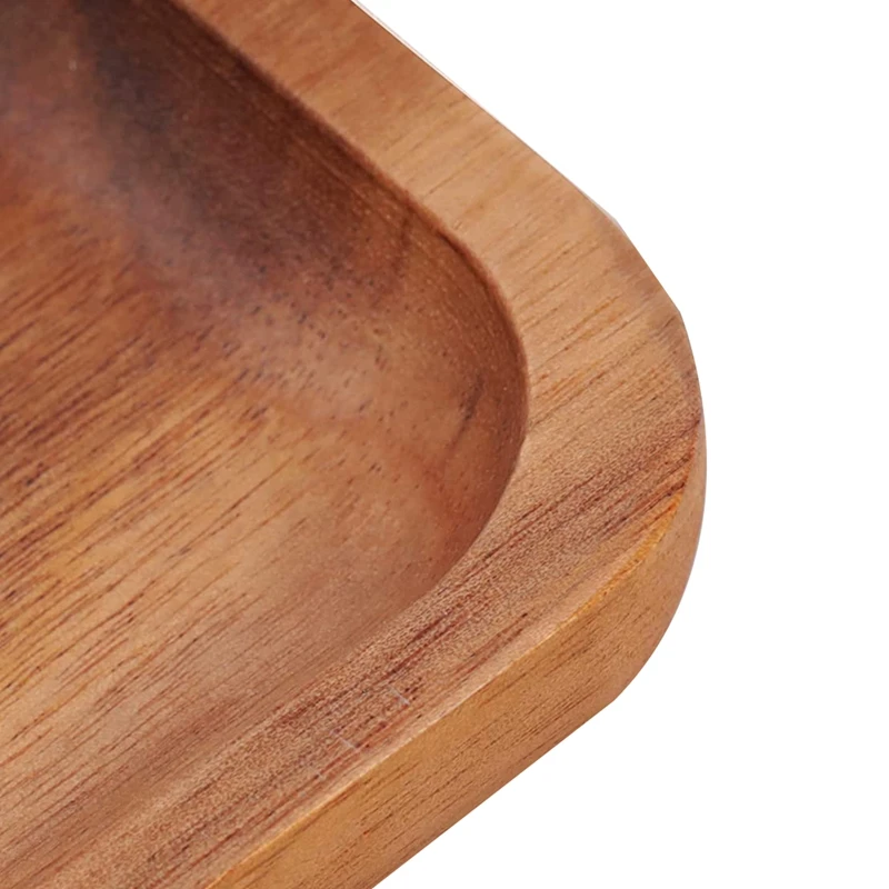 Горячая Распродажа 2 деревянные квадратные обеденные тарелки 7 8 дюйма квадратная