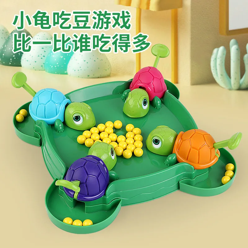 

Turtle Eating Bean Gluttony Game Parent-child Interactive Desktop Leisure Board Toy Christmas Gifts For Kids Stress Relief Toys