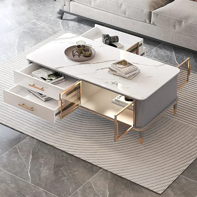 Бытовой журнальный столик со стеклянной дверью для квартиры шкафа ящика ручки