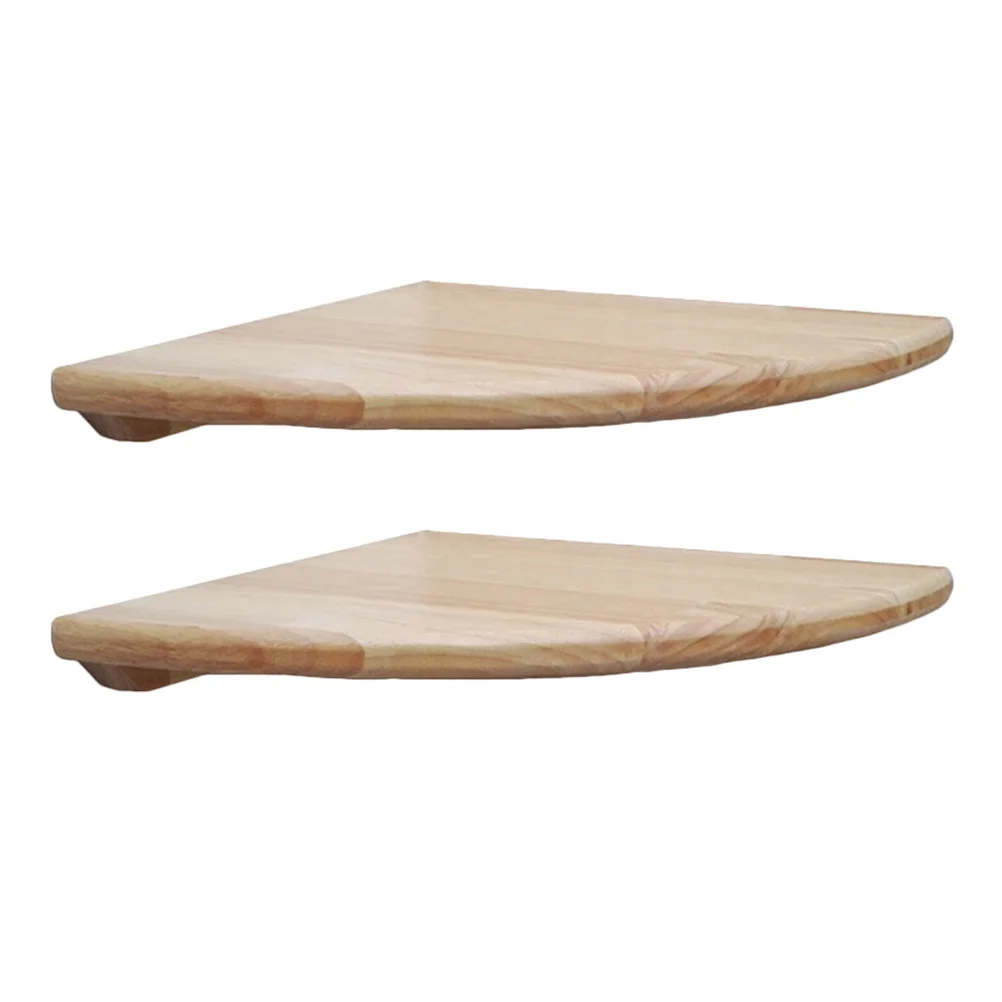 

2 Pcs Wood Wall Shelf Shower Shelf Floating Corner Shelves Shower Organizer Wooden Floating Shelf Floating Shelf Wall
