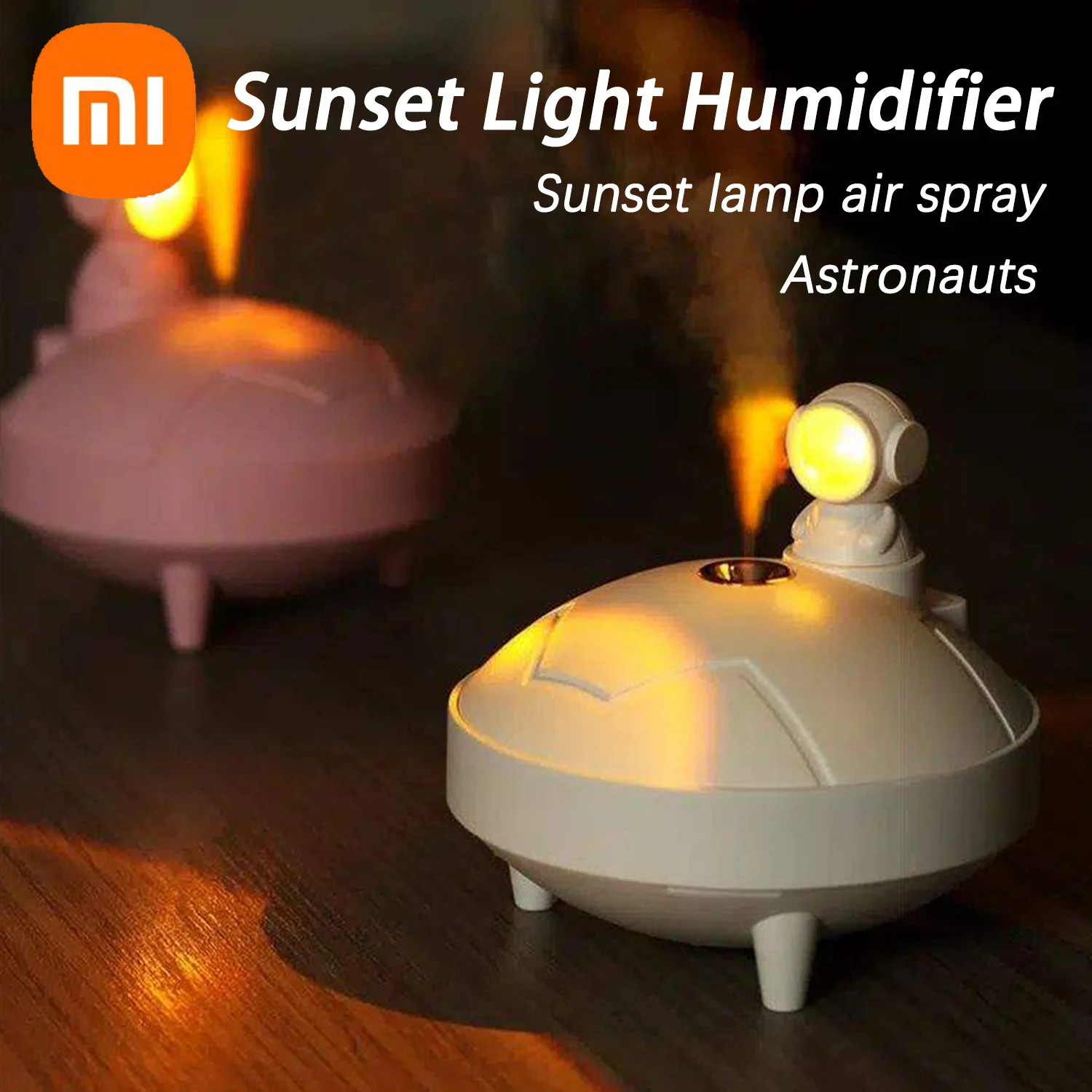 

Xiaomi Astronaut Humidifier With Sunset Light 300ml Capacity Aroma Diffuser for Home Aromatherapy Humidifiers Diffusers Bedroom