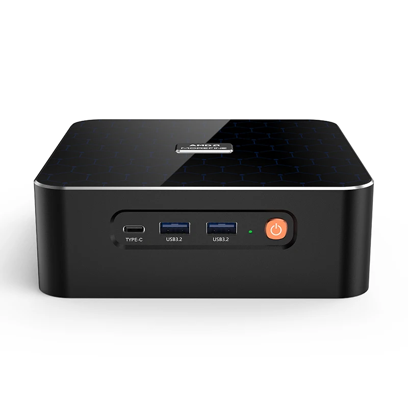 Фото Высокопроизводительный игровой мини-ПК, Ryzen R7 7840HS 8845HS, DDR5, Dual PCIe4.0, Dual 2.5G LAN, WiFi6, BT5.2, Win11, настольный компьютер №2