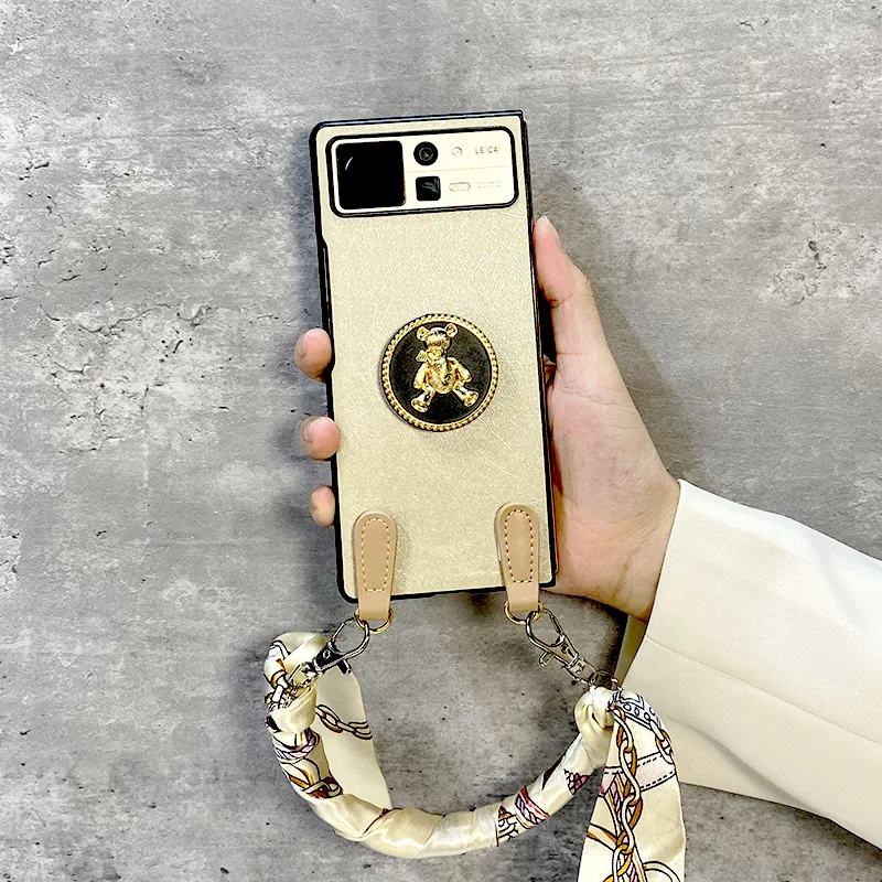 

Кожаный чехол со шнурком для Mi Mix Fold 2 чехол для Xiao-Mi Mix Fold2 5G чехол