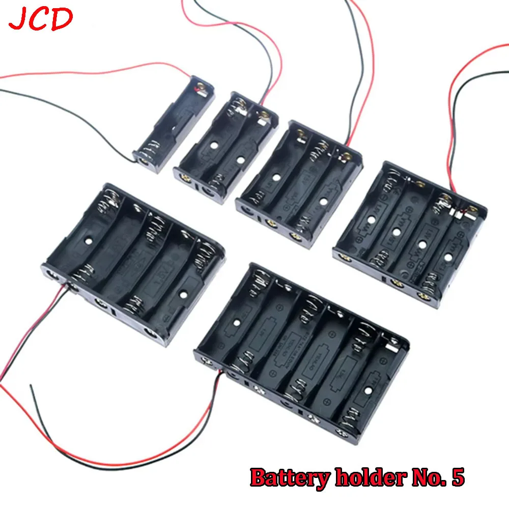 Чехлы для аккумуляторов AA 1X2X3X4X5X6X No 5 хранения 1 2 3 4 6 слотов Контейнер батарей с