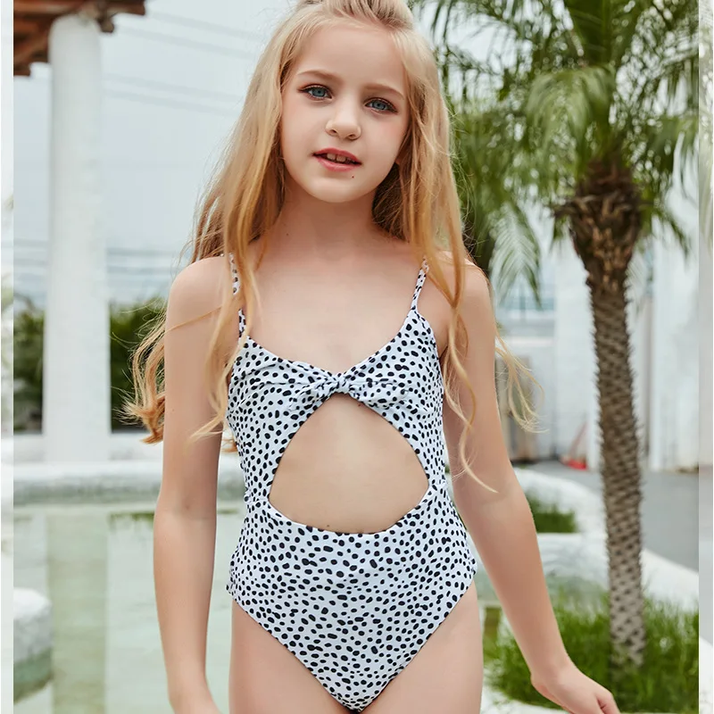 

Speckle Printing Siamese Fashion Swimwear For Clothes Girl Summer 2022 Beach Children Suit Swimsuit For A Teenager Clothing Girl