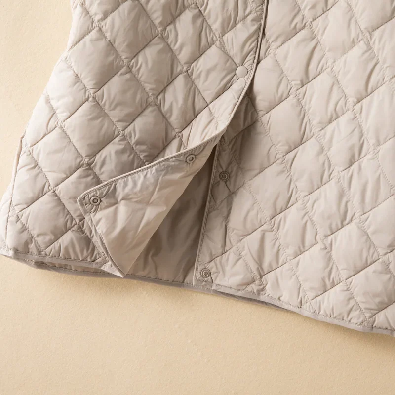 Осень/зима 2023 женский легкий хлопковый жилет пуховая хлопковая куртка с