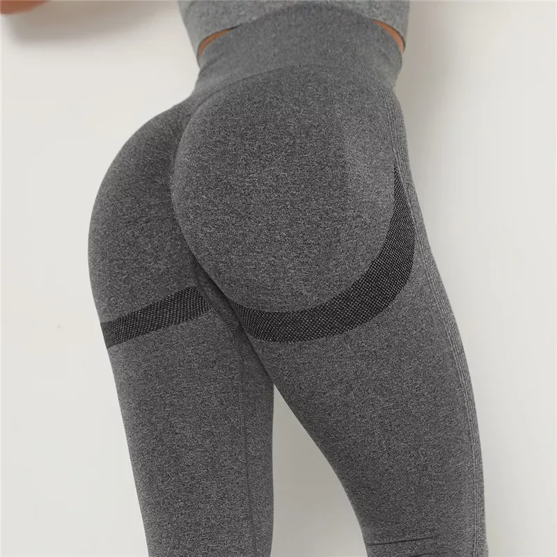 Sexy Leggings Women High Waist Seamless Push Up Jegging Fitness Workout Gym Pants Knitting Female