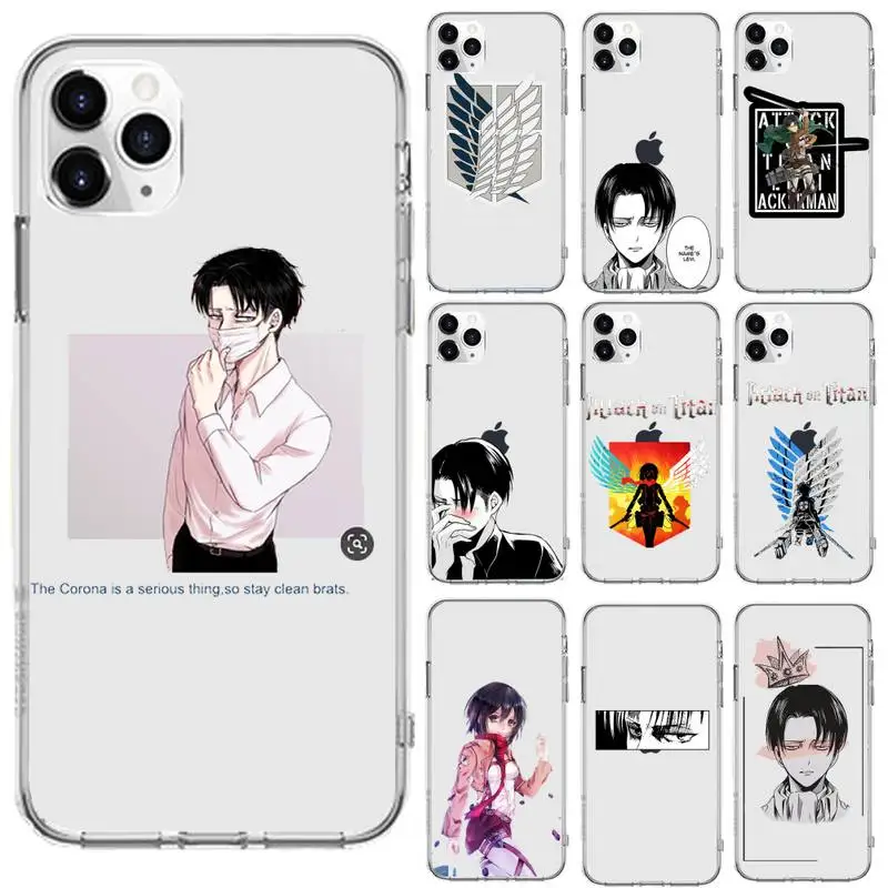 

Anime Japanese Allen Attack On Titan Phone Case For iphone 13 12 11 8 7 plus mini x xs xr pro max Transparent soft