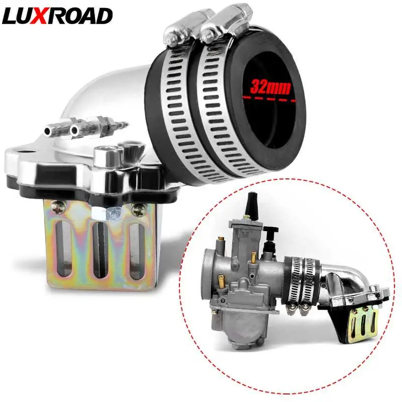 

Аксессуары для мотоциклов, КАРБЮРАТОР всасывающего коллектора для 2-тактных скутеров Honda Ямаха JOG50, штекер 32 мм, диаметр 32 мм