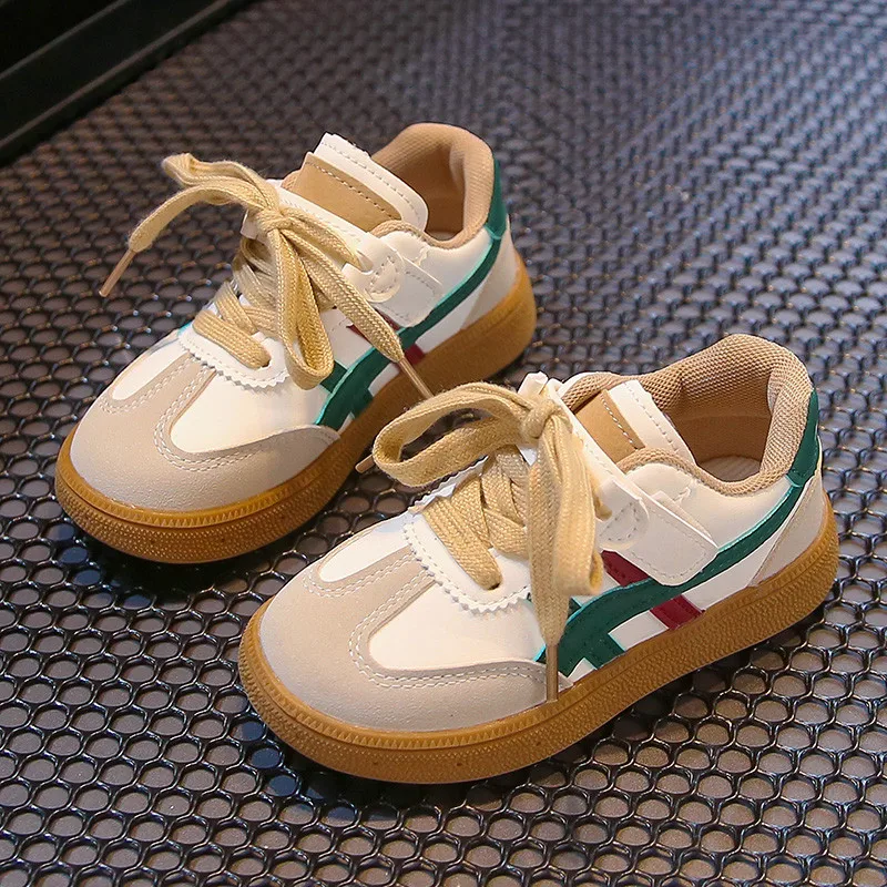 Детская обувь для девочек повседневная детская замшевая с пряжкой-кольцом 2024 на