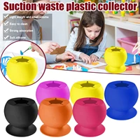 vinyl scrap collector with suction cup spherical silicone adsorption waste storage ball waste storage scrapbooking weeding tool