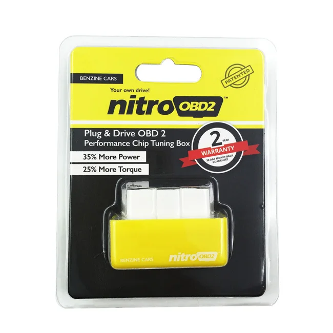 5 шт./лот Nitro OBD2 штекер и привод нитроobd2 чип Тюнинг бокс для бензиновых автомобилей