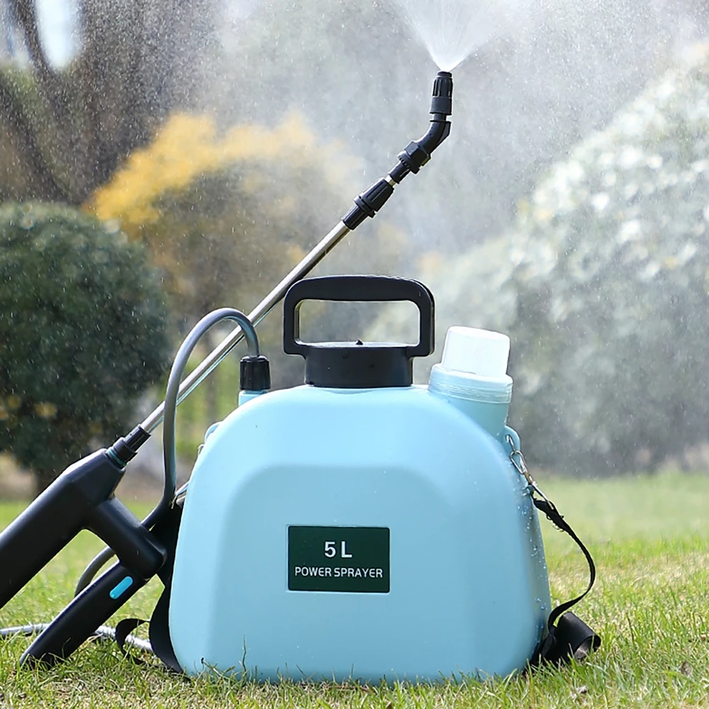 

5L Electric Sprayer Garden USB Recharge Agricultural Water Disinfection Dispenser Watering Bottle Can 360º Sprinkler Nozzles