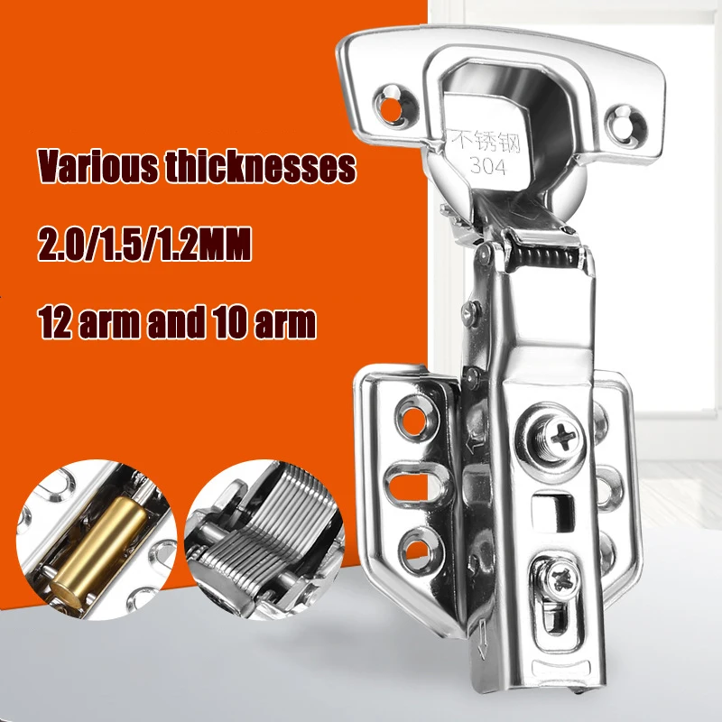 

Modern Minimalist Wardrobe Doors Windows Hydraulic Buffer Damping Spring Hinge Stainless Steel Hinge Furniture Shed Storage