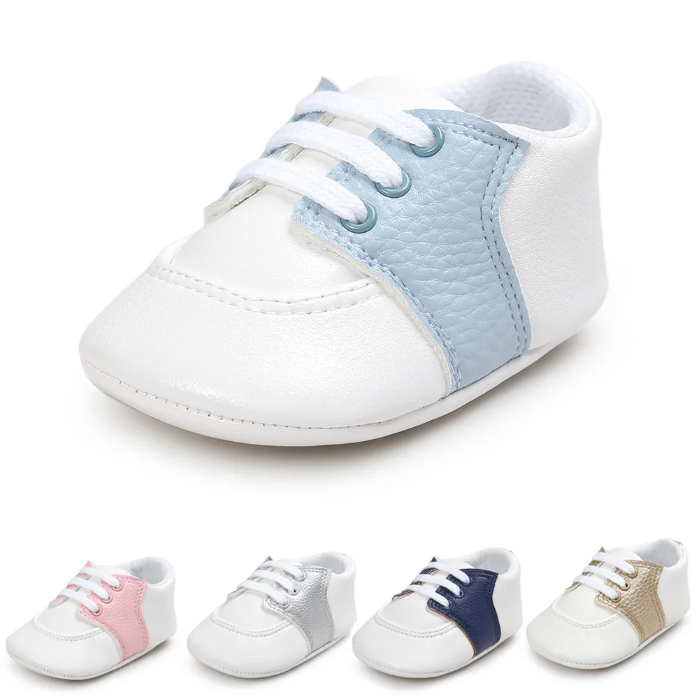 

Baby PU Leather Walker Shoes Newborn Girls Boys Shoe Infant Toddlers Soft Sole Anti-skip Solid Color Casual Shoe Sneakers