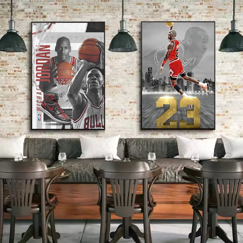 M-Michael J-Jordan постер HD арт липкая стена водонепроницаемый дом гостиная спальня бар