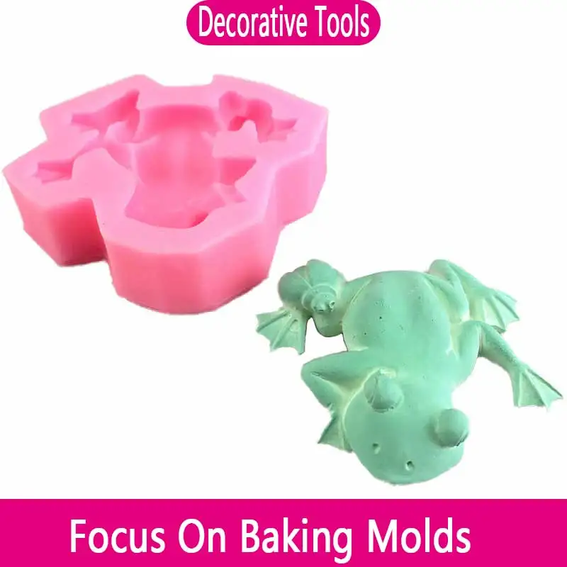 

Frog Cake Silicone Mold Baking Decorative Tool Pudding Dessert Mold Chocolate Candle Cake Decorating Tools Kitchen Accessories