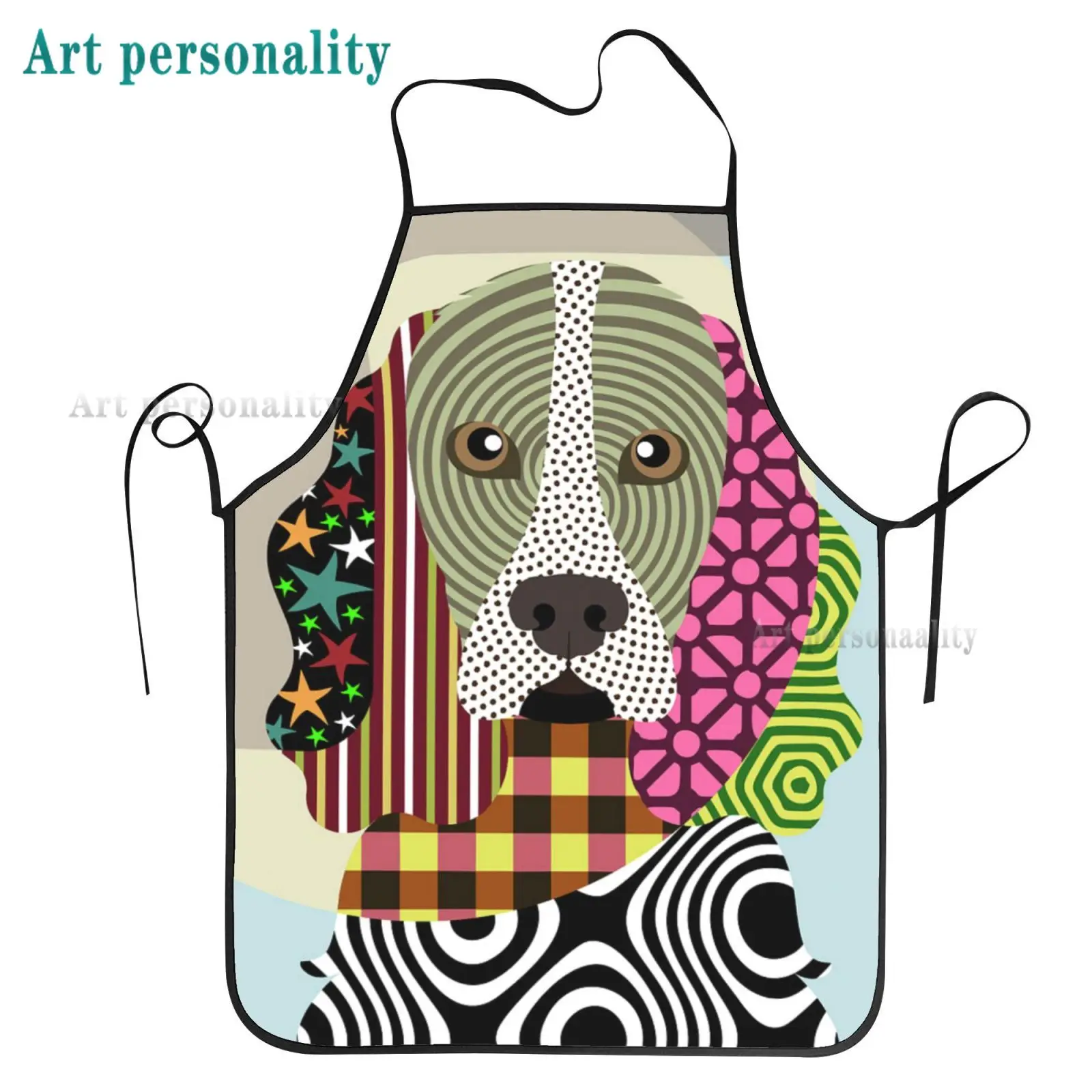 

Фартук с забавной собакой для груминга цветные фартуки для собак художественные фартуки для женщин и мужчин забавные кухонные нагрудники д...