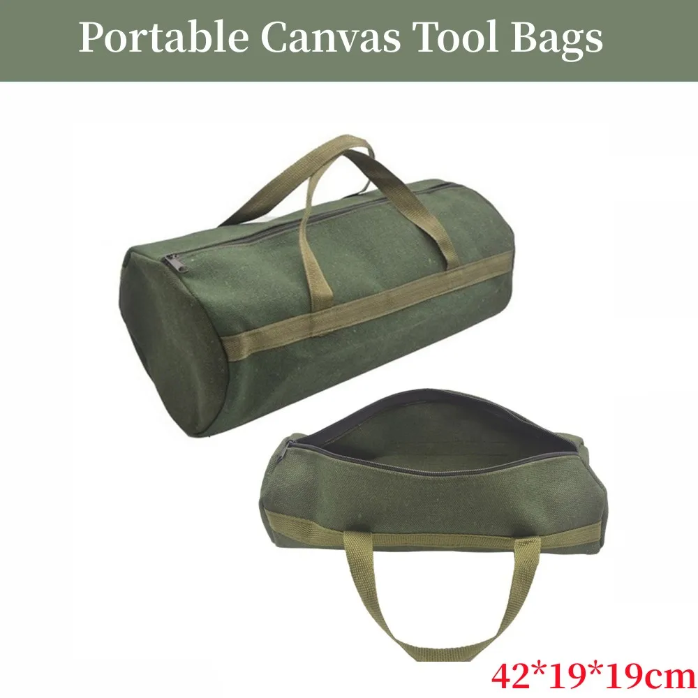 

Canvas Portable Toolkit Multi-functional Hardware Wrench Storage Tools Bags Electrician Screwdrivers Organizer Pouch Handbags