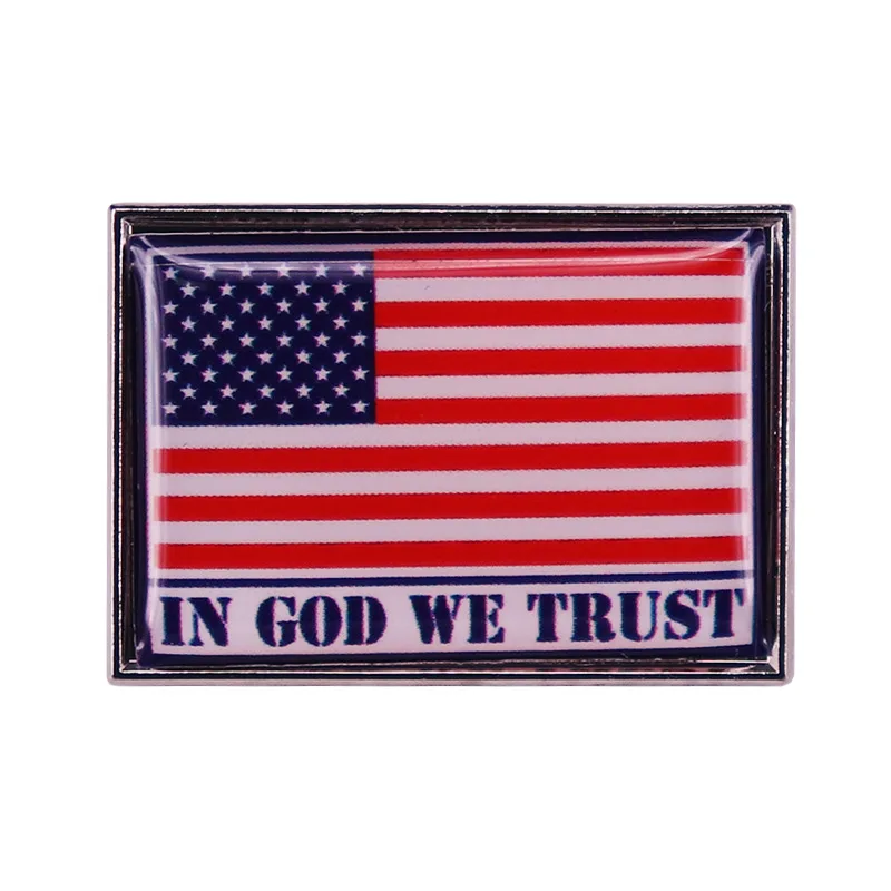 

The Metal Insignia of the American Flag Enamel Pin Wrap Clothes Lapel Brooch Fine Badge Fashion Jewelry Friend Gift