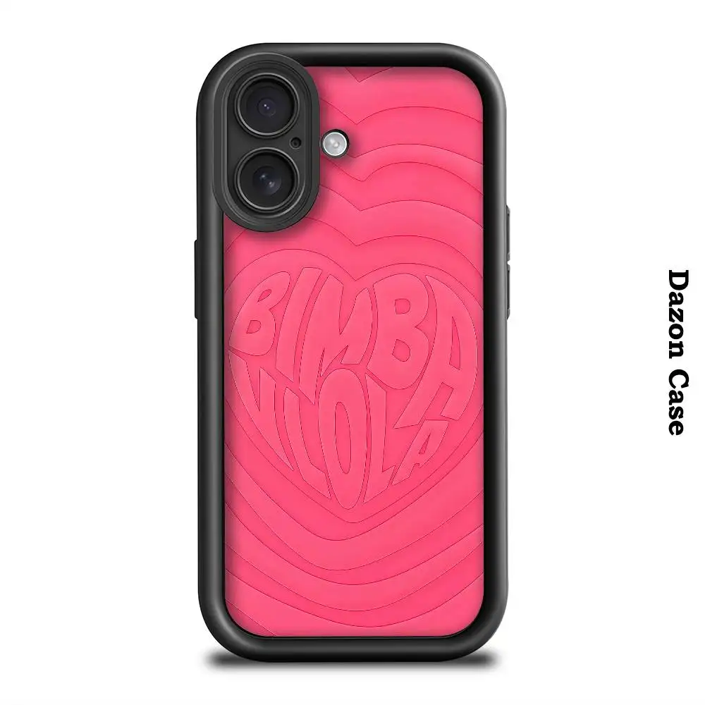Фото Модный чехол для телефона B-B-BimbaeS и L-LolaeS, черный матовый чехол для iPhone 16, 15, 14, 13, 12, 11 Pro Max, чехлы с задней крышкой №1